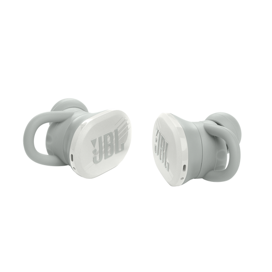 JBL Endurance Race TWS - White - Waterproof true wireless active sport earbuds - Detailshot 1